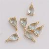 4*6mm Accesorios de Joyería DIY Cobre Zircón Colgante Gota de Agua Estilo Antiguo Horquilla Ropa Aretes Colgante Materiales