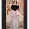 Vestido de Princesa para Niña Verano Nuevo Estilo Dulce Vestido con Lazo Vestido de Verano para Bebé Vestido para Fiesta de Cumpleaños Dopamina