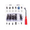 Hebilla universal en caja para coche, combinación de 100 piezas, para panel de puerta, rueda de nailon, clip para cejas, gancho en caja HE26