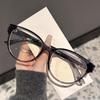 Gafas Redondas Anti-Luz Azul Sin Graduación Se Pueden Equipar con Lentes Graduadas, Hacen que los Rostros Grandes Parezcan Más Pequeños, Monturas de Gafas Ultra Ligeras Tr, Medición Real para que los Rostros Grandes Parezcan Más Pequeños