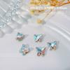 Ornamentos de Diamante para Nail Art Super Flash K9 Borboleta Fundo Apontado Cristal de Vidro Ninho de Pássaro Multifacetado Alta Definição Acessórios para Brincos Acessórios para Nail Art