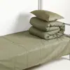 Conjunto de lençol e fronha de três peças para ensino fundamental e médio, conjunto de cama escolar, conjunto de três peças 100% algodão, conjunto de três peças para dormitório estudantil