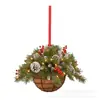 Amazon Cross-border Nova Cesta de Flores de Natal Decoração Arranjo Decorações de Árvore de Natal Ornamentos Acrílicos Planos para Pendurar