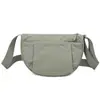 Bolso Pequeño Cruzado de Nailon, Bolso Versátil para Teléfono Móvil, Bolso de Hombro Ligero Casual de Color Sólido, Bolso Tipo Dumpling de Color Sólido para Exteriores
