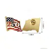 Broche de Bandera Americana con Diseño de Águila del 250 Aniversario, Superventas Transfronterizo, Insignia Metálica Esmaltada Conmemorativa