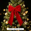 Adornos de lazo de terciopelo para árbol de Navidad transfronterizos para el hogar, sala de estar, decoraciones navideñas, ambiente festivo y arreglo de escenas