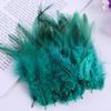 Directo de fábrica diy hecho a mano color pluma pluma de pollo Artesanías accesorios de plumas decorativas accesorios de ropa