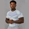 YOUNGAL Nueva Ropa Transfronteriza para Hombre de Fitness Manga Larga y Corta para Gimnasio Entrenamiento Muscular Transpirable que Absorbe el Sudor Ropa de GYM