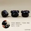 Ébano Ursinho Fofo Cabeça de Madeira Pulseira Colar Pingente DIY Pingente de Bolsa Divertido Acessórios de Contas Soltas