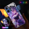 Adecuado para Funda de Teléfono Móvil Apple 14Promax Iphone16 Luz de Llamada Entrante 13Pro Animación 15 Chica 17Pro Tendencia