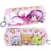 Estuche con Cremallera de Anime Estuche para Lápices Wen Hao Perro Salvaje Hermosa Chica Guerrero Dragon Ball Hombre Motosierra JOJO Qi