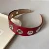 Diadema de Cuero Ancha Personalizada Estilo Nuevo Transfronteriza, Diadema Metálica Hueca Simple Estilo Punk, Accesorio para el Cabello, Tocado