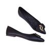 Zapatos Planos de Piel Suave con Punta Aguda para Mujer, Verano y Otoño 2026 Nuevos Versátiles Profesionales para Viajar al Trabajo, Zapatos de Trabajo de Suela Suave, Estilo de Boca Baja