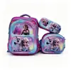 Mochila Escolar Transfronteriza, Mochila Escolar de Dibujos Animados de Cáscara Dura 3D para Estudiante de Primaria, Set de Tres Piezas, Mochila con Ruedas, 8-12 Años