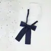 Flor Pluma Raíz Mango Largo Joker Escuela para Hjk Japonés Color Sólido Corbata de Moño Femenina Licencia Graduación Ropa Académica Rayado Estilo Campus