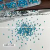 Arte de Unhas Zircônio Azul Marinho Enfeites Strass Strass de Fundo Plano Unha Super Brilhante Item Quente de Celebridade da Internet Diamantes Azuis Ultra Brilhantes Atacado