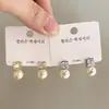 Pendientes de Perla y Circonita de Gama Alta para Todo Tipo de Atuendo Pendientes de Lujo Ligero Pendientes de Mujer para el Trabajo