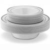 Tazón desechable para ensalada de 7.5 pulgadas 12 OZ Phnom Penh plato hondo plástico duro PS tazón para ensalada tazón para sopa tazón para salsas de fiesta