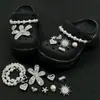 Moda de Alta Gama, Accesorios de Diamantes, Decoraciones Versátiles, Zuecos con Borlas de Fuegos Artificiales Estilo Xiaohongshu, Flores para Zapatos, Decoraciones de Perlas de Lunares