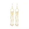 Brincos de Prata 925 com Pino Estilo Chinês Brincos de Imitação de Jade Hetian Tassel Clássico Feminino Ganchos de Orelha Hanfu