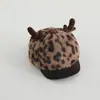 Touca de Bebê Inverno Fofa com Chifres Quente de Pelúcia com Aba para Meninos e Meninas Espessada à Prova de Vento e Frio Boné de Basebol Tendência