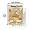 10 hojas/paquete de pósters para colorear, nuevos libros ilustrados educativos creativos de temática romana vintage transfronterizos para buscar y colorear