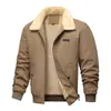 Chaqueta de Polar para Hombre 2025 Nueva Abrigo de Polar de Cordero Pana Engrosada Talla Grande Ropa de Algodón Chaqueta de Algodón Transfronteriza M-5