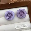 Brincos Florais Degradê Estilo Férias de Verão, Brincos Dopamina Únicos, Design de Nicho, Brincos Modernos e Elegantes para Mulheres