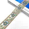 Novo bordado de renda com lantejoulas multicoloridas acessórios de vestuário étnico cordão de linha bordado lantejoulas atacado 5CM de largura
