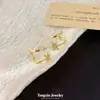 Nuevos Pendientes de Estrella de Zirconia 2026 para Mujer, Diseño de Nicho de Lujo Ligero, Elegantes y Versátiles, Pendientes Dorados con Zirconia Brillante