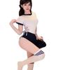 Shimeisha: Ropa Íntima Sexy Estilo Japonés Campus Deportivo Gimnasia Una Pieza Dos Dimensional Lindo Sexy Puro Deseo Traje de Baño