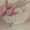 Gelo pelo olho de gato cal lime Pedra da Lua Sino pulseira novo nicho simples versátil amigas pulseira de contas mulheres