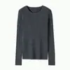 ¡Se ve bien! Tejido de Punto Rojo Suave y Ceroso para Mujer en Invierno, Pieza Única sin Costuras, Aspecto Adelgazante, Cuello Redondo, Tejido de Lana de Oveja