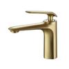Grifo para lavabo de baño Kaiping Youjia de un agujero y una manija Blanco + cromo Grifo doméstico para lavabo bajo encimera Frío y caliente 31128