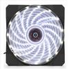 Ventilador de chasis silencioso con emisión de luz de eclipse solar transfronterizo de 12 cm, LED de color cambiante colorido para chasis de computadora