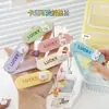 Peine para el Cabello de Conejo de la Suerte de Colores Caramelo, Mini Peine Plegable Lindo de Dibujos Animados para Niños, Peine Alisador de Flequillo para Niña