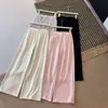 2026 Nuevos Pantalones Casuales de Moda Estilo Coreano con Cintura Elástica y Cordón para Mujer, Sueltos, Adelgazantes, Versátiles de Pierna Ancha