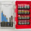 Juego de Puntas para Destornillador Eléctrico Caja Mágica Arcoíris Forma de Cruz Flor de Ciruelo Hexagonal Antideslizante Juego de Puntas de Impacto