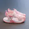 Sandalias Nezha para Niños Nuevas de Verano para Niños con Punta Cerrada de Malla Deportivas para Playa Sandalias de Velcro Antideslizantes para Niños