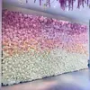 Parede de Fundo com Flores Artificiais Atacado, Parede de Flores Artificiais Popular para Fotos, Arranjo de Flores para Decoração de Hotel, Parede de Flores de Rosa para Casamentos Internos