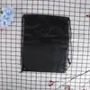 Bolsa de cordón con cremallera de tela de poliéster con LOGO estampado, mochila, bolsillo de cordón de tela de algodón, venta al por mayor al contado