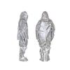 Ropa ignífuga de papel de aluminio 1000 C, retardante de llama, para frente de horno, alta temperatura, aislamiento térmico, ropa ignífuga para incendios forestales