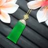 Colgante de Calcedonia Verde Natural de Alta Calidad con un Diseño Versátil y Elegante, Ágata Jade Venta al por Mayor de Fábrica