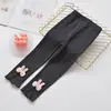 Leggings Infantis para Primavera e Outono, Calças de Algodão Estilosas para Crianças Pequenas, Calças Longas Finas Cinzas Infantis para Outono