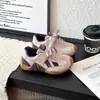 Nuevos Zapatos Deportivos Infantiles para Primavera y Otoño Niños Malla Bloques de Color Moda Niñas Cómodos Moda Casual