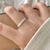 Anillo Floral de Plata de Ley 925 Fan Zhi Qiao Estilo Ins Europeo y Americano de Moda Versátil Nicho Anillo Abierto para Mujeres