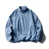 Jaqueta corta-vento com zíper parcial e blocos de cor para atividades ao ar livre da série Montanha Primavera e Outono Black Fleet para Homens, Casaco Esportivo Casual Solto com Faixa Refletora