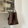 2026 Nuevo Bolso de Mano Tejido tipo Cubeta Hecho a Mano para Mujer, Correa Ancha Minimalista para el Hombro, Bolso de Hombro Único para Debajo del Brazo, Gran Capacidad, Estilo Casual