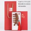 Peine de Masaje Perforado de Sándalo Dorado Delfín Transfronterizo, Caja de Regalo Set de Peine de Sándalo Dragón y Fénix para Meridianos, Peine de Masaje de Regalo, Caballito de Mar