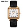 Reloj de mujer Sanda Retro Roman Graduado, sencillo, con correa cuadrada pequeña, de cuarzo, exquisito reloj de alta gama para mujer.